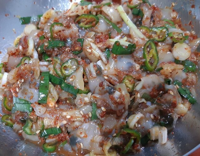 남편표 조개 젓갈 무침🤩 | 꿀팁 | 캐시피드